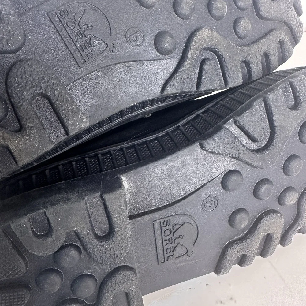 Sorel‎ Snow Boots Youth Size 5 Blue Super Trooper Winter Insulated Waterproof